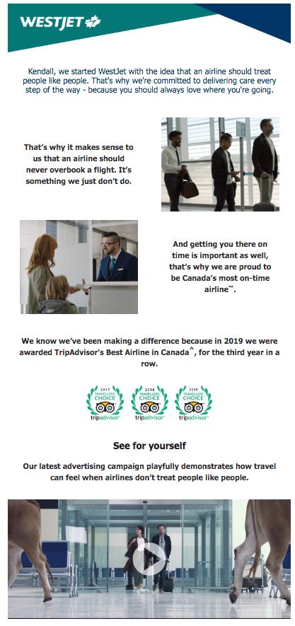 Tips to Promote Video Content: WestJet Example